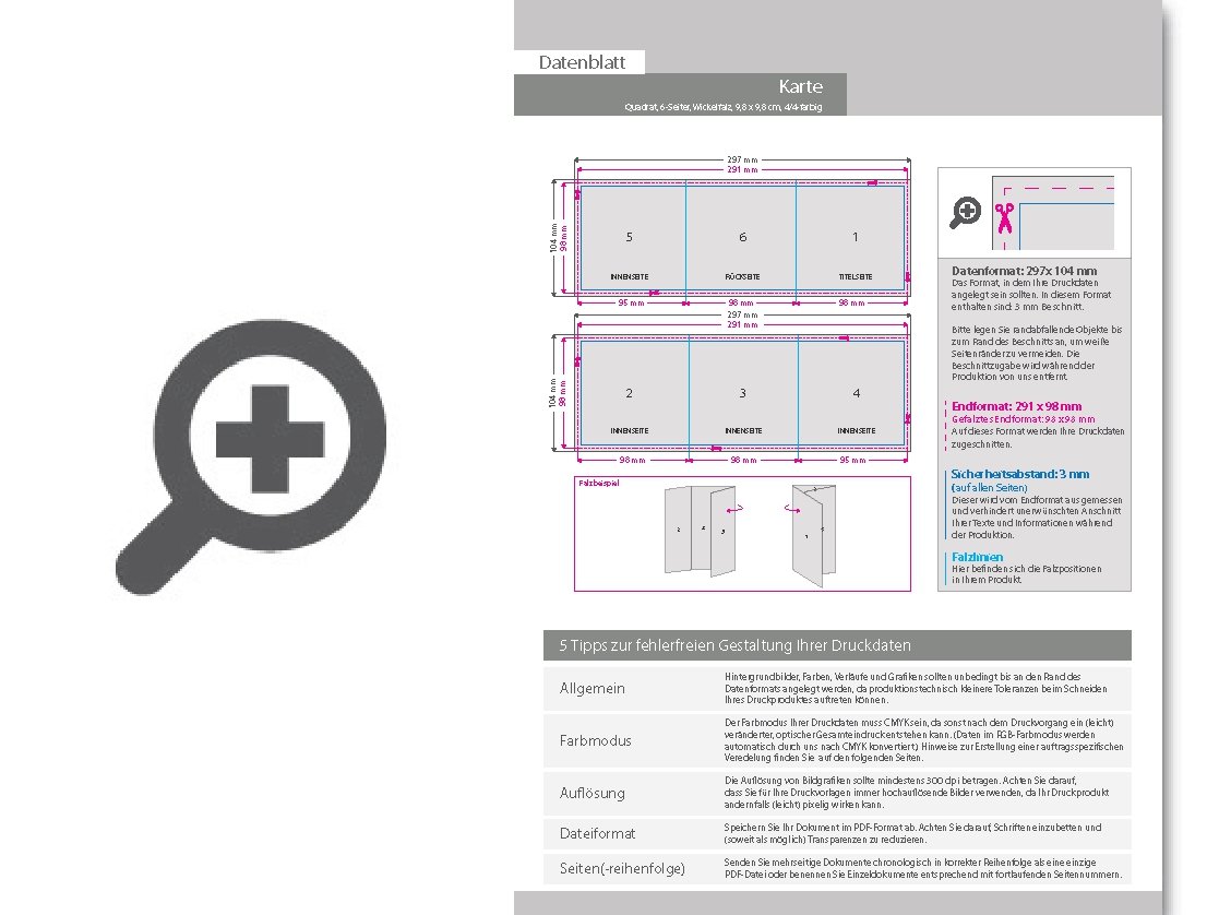 Product Bild taufkarte__gefalzt_auf_quadrat_9_8_cm_x_9_8_cm__vertikaler_wickelfalz__6-seitig